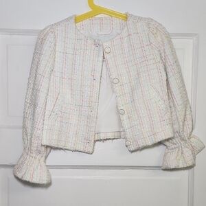 Janie and Jack Pastel Tweed Kids Blazer